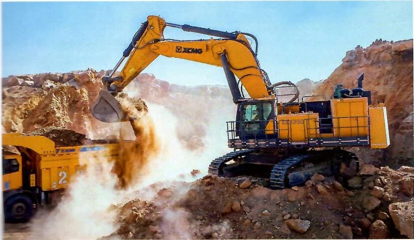 Карьерный экскаватор XCMG XE1350 (обратная лопата), внешний вид — фото 1